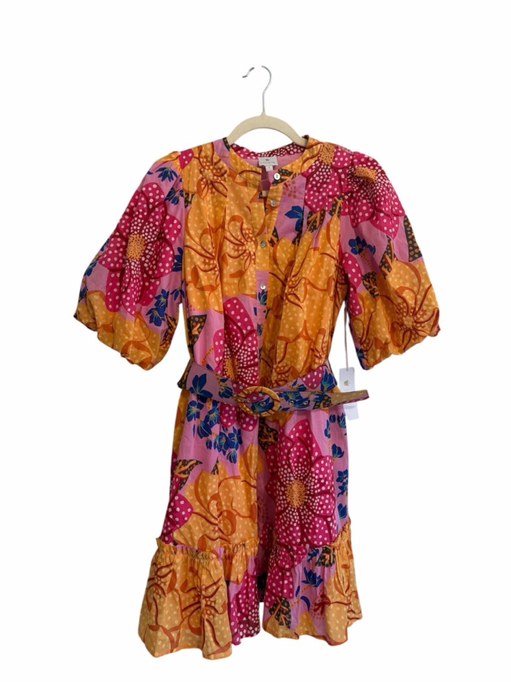 J. Marie The Emerson Belted Dress Size S - Picture 3 of 8